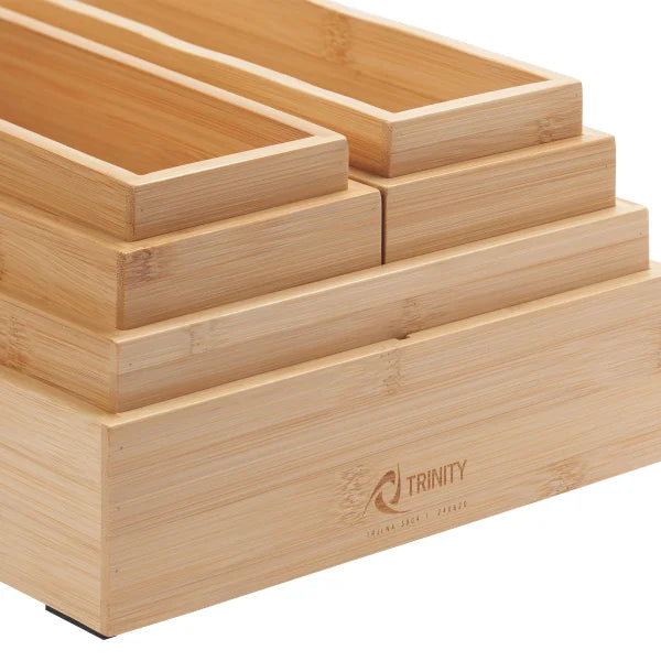 6-piece Bamboo Drawer Organizer