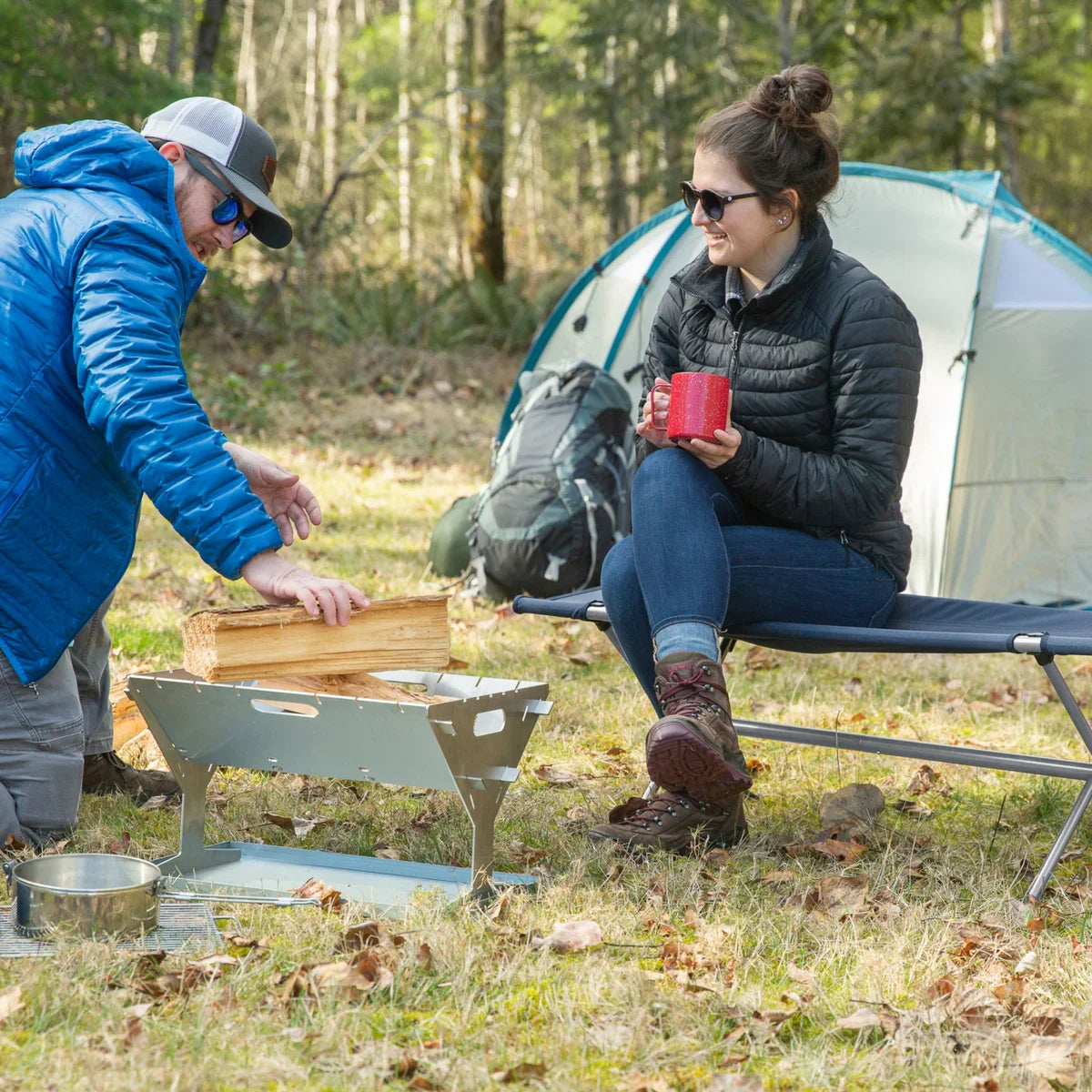 Cascade Mountain Tech Ultralight Collapsible Bench