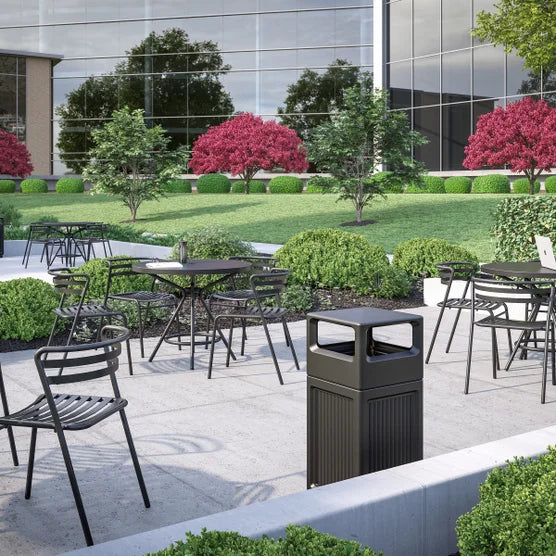 CoGo Commercial Steel Stacking Chairs, 2-pack