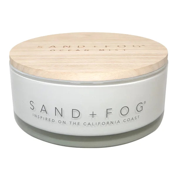 Sand + Fog 34oz Cocktail Candle with Rubber Wood Lid