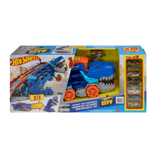 The Hot Wheels Ultimate T-Rex Transporter