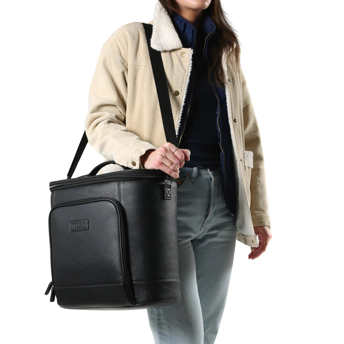 Titan Faux Leather Cooler Tote