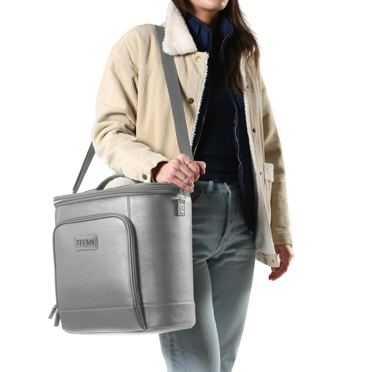 Titan Faux Leather Cooler Tote