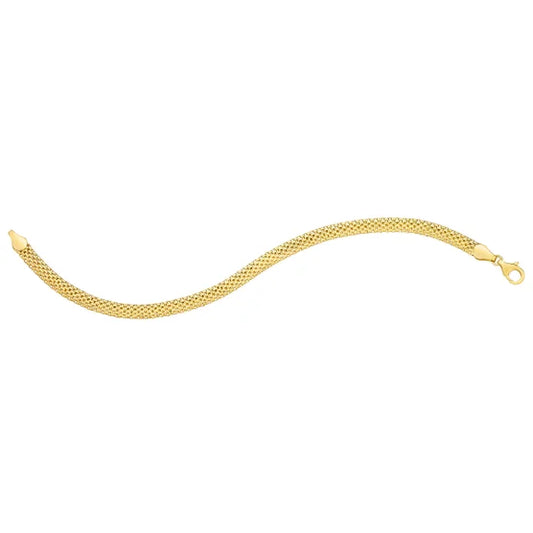 14kt Yellow Gold Mesh Link Bracelet