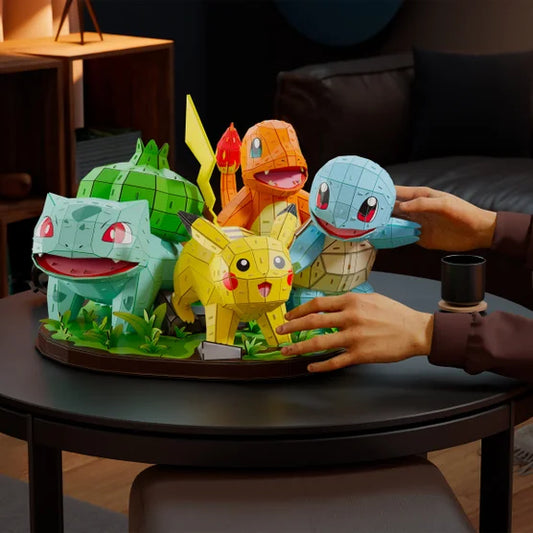 4D Build Pokémon Starter Set 3D Model Kit