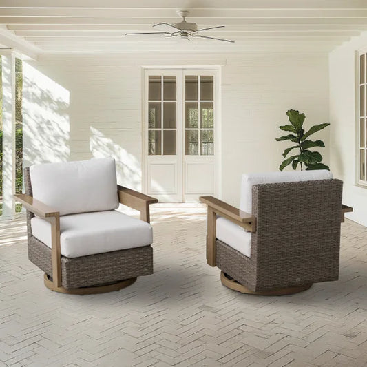Juniper 2-piece Swivel Glider Chairs