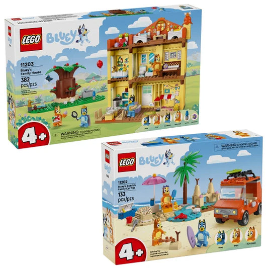 LEGO Bluey House and Car Trip Bundle
