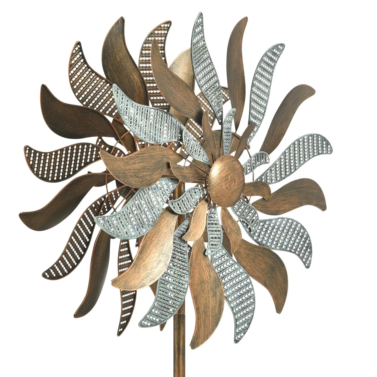 Metal Flower Wind Spinner