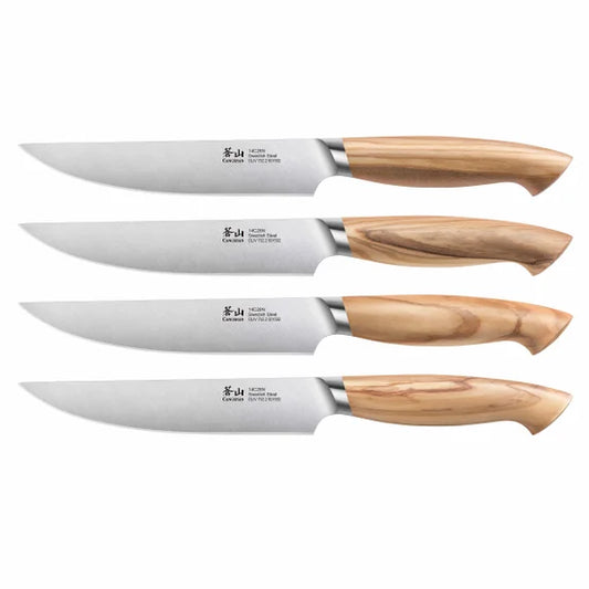 Oliv Series Swedish Steel 4-piece Steak Knife Set