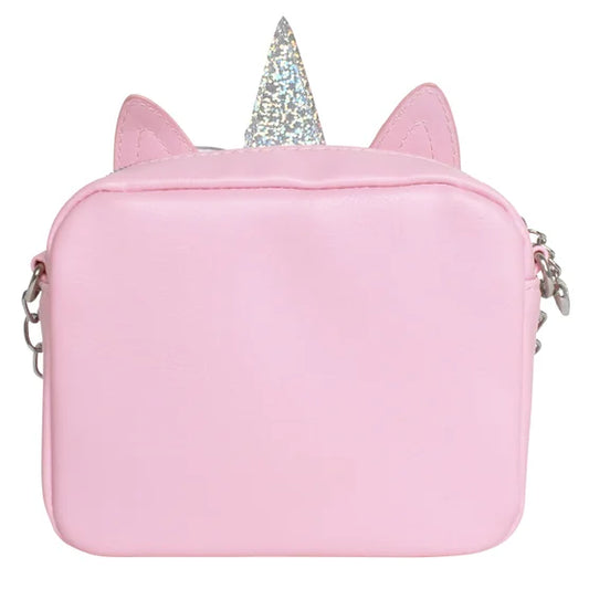 Miss Gwen Unicorn Pink Plush Crossbody Bag