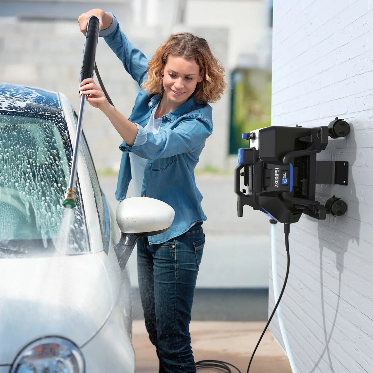 AR Blue Clean XWM2300 2300 PSI 1.3 GPM, 3-In-1 Electric Pressure Washer