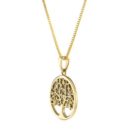 14kt Two-Toned Tree of Life Pendant