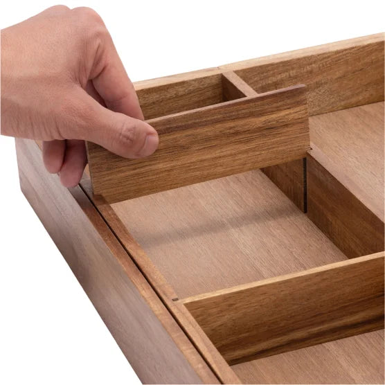 9-piece Acacia Organizer Starter Set