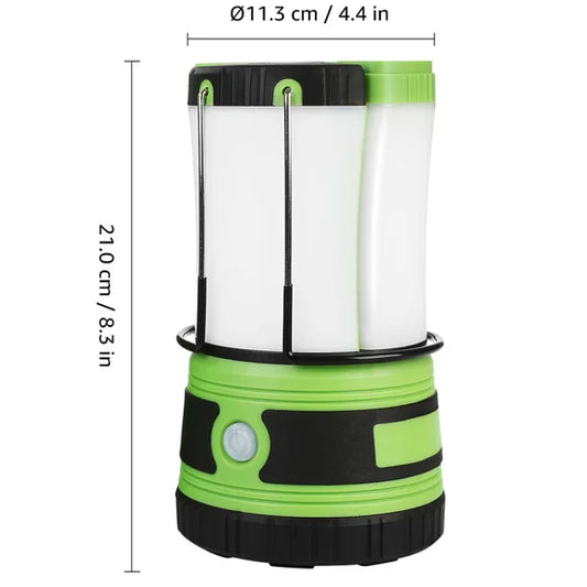 LED Camping Lantern with 2 Detachable Flashlights