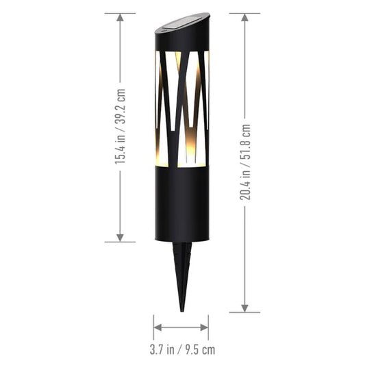 Sunburst Solar Bollard Light, 4-pack