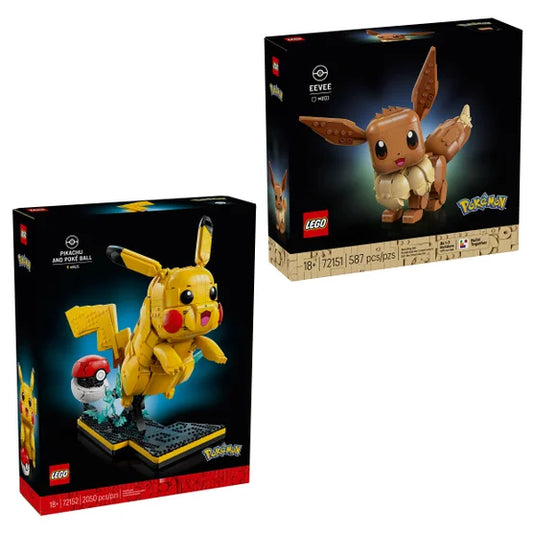 LEGO Pokemon Eevee & Pikachu and Poke Ball Bundle