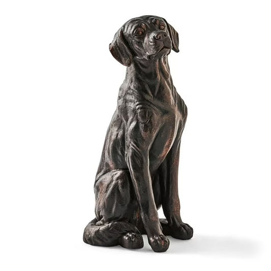 Sitting Labrador Dog Statue