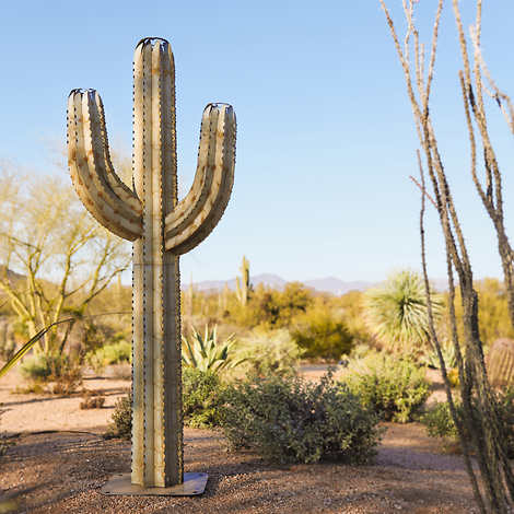 5' Cactus Torch Sculpture