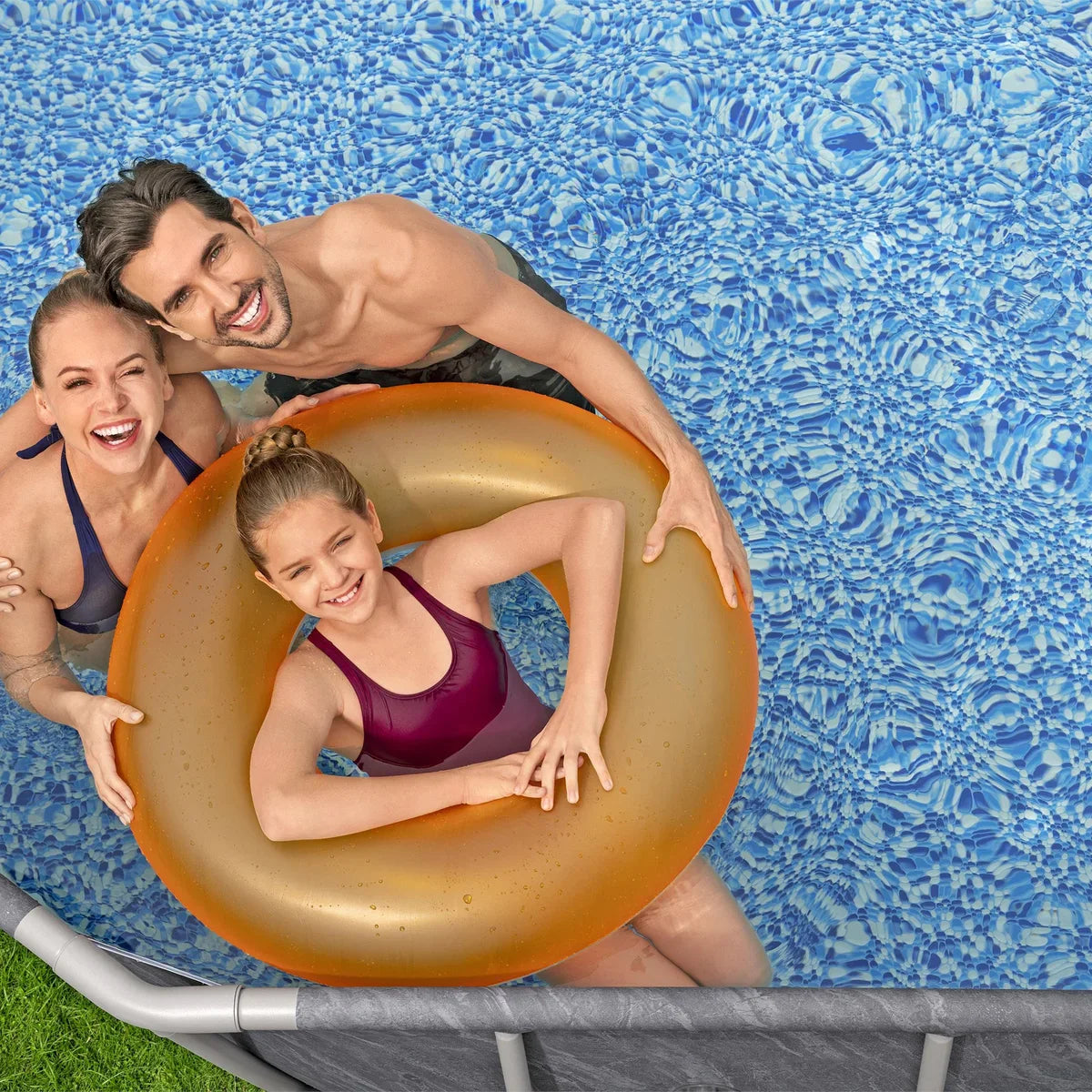 Above Ground Oval Shaped Pool Set