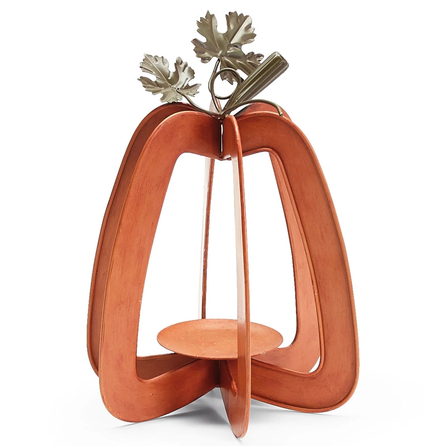 BURTON Orange Set of 3 Pumpkin Candleholders