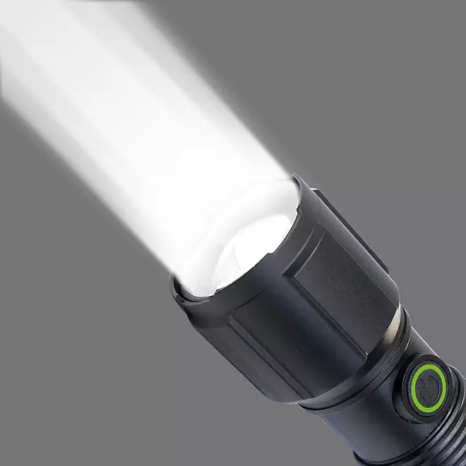 3-Piece 1700-Lumen Dual-Power LED Flashlight Set