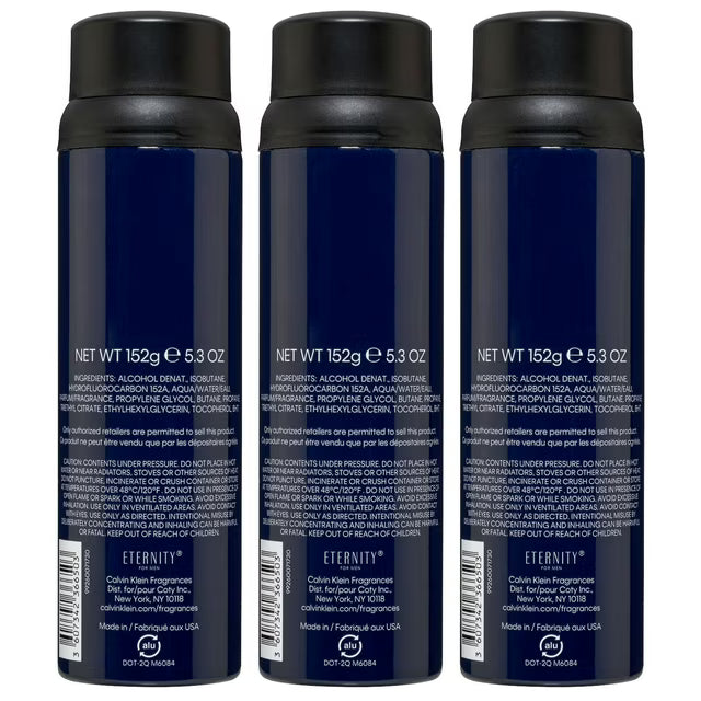 Eternity for Men Spray, 5.4 fl oz, 3 pk