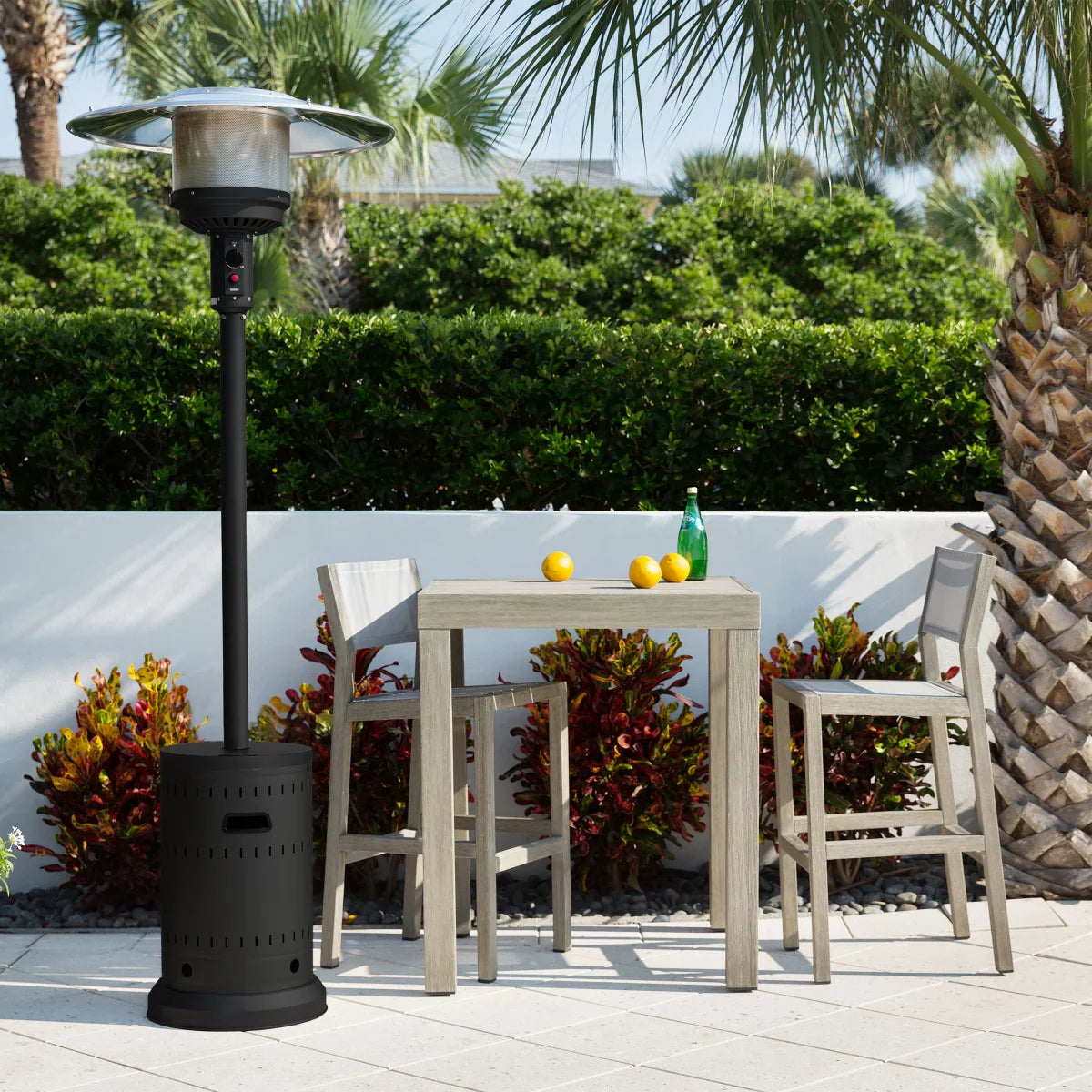 Fire Sense Matte Black Patio Heater