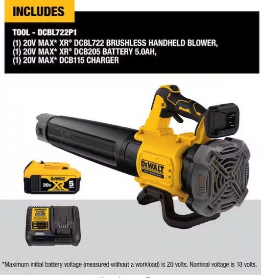 Battery Powered Blower Kit with (1) 5 Ah Battery & Charger