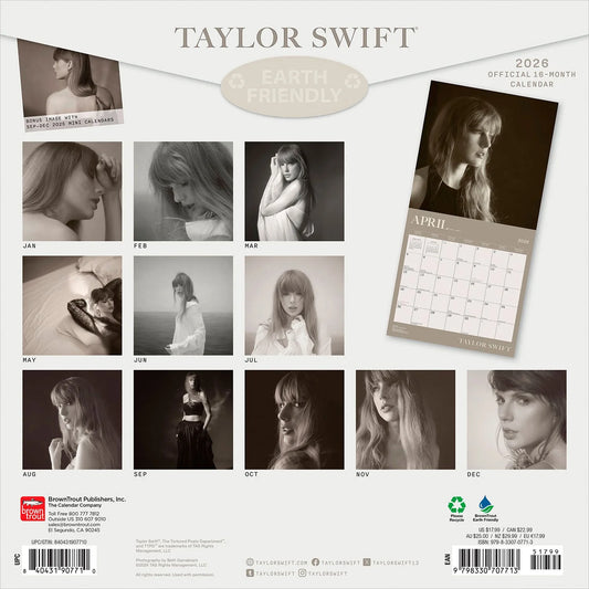 Taylor Swift Official 2026 Plastic-Free Wall Calendar