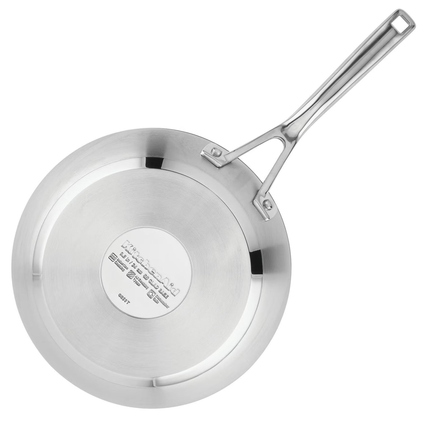3 Ply Base Stainless Steel 11 Piece Cookware Set, Brushed Stainless Steel