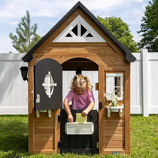 Mystic Cedar Wooden Kids Playhouse