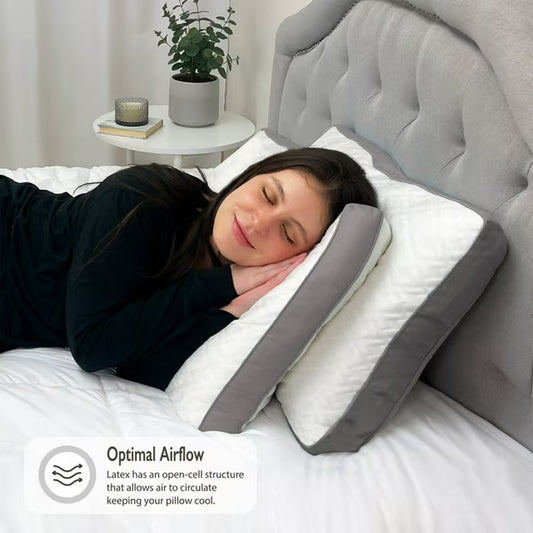 2-Pack Latex & Fiber Cooling Pillows