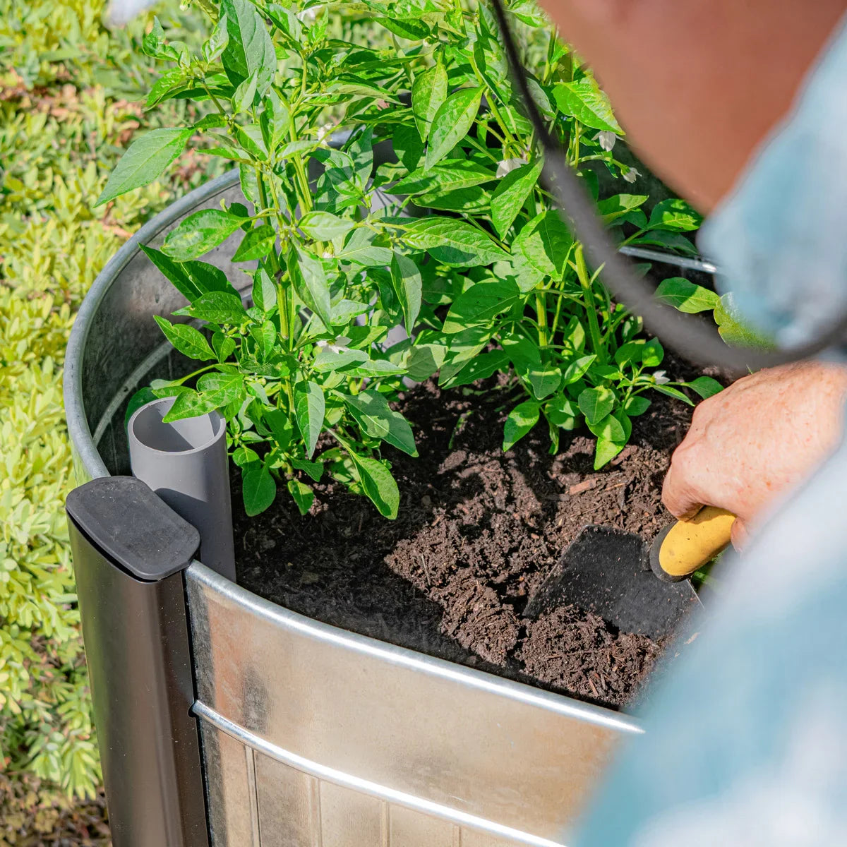 Permasteel Galvanized Steel Elevated Garden Bed with EnGrow TrueSoil Technology
