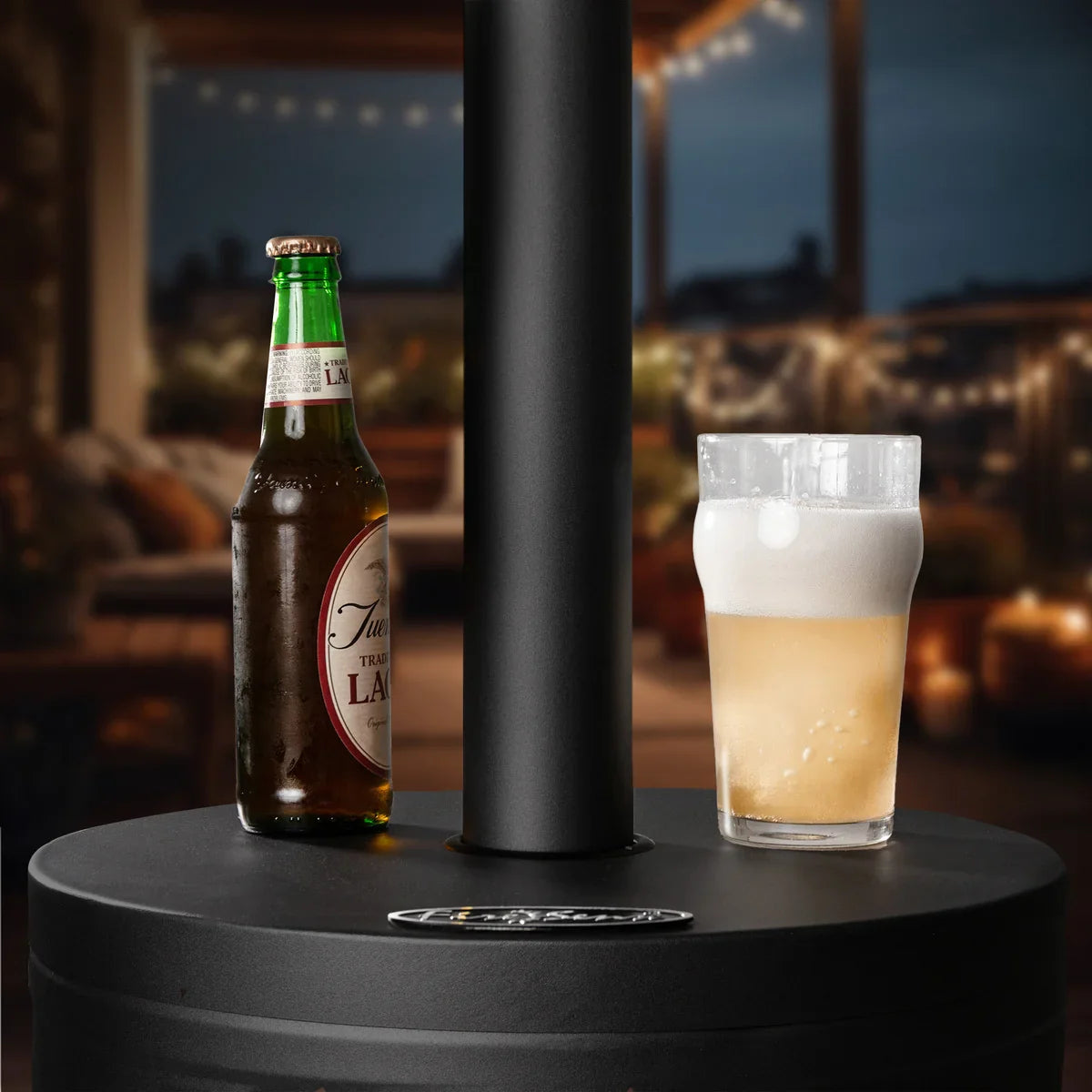 Fire Sense Matte Black Patio Heater