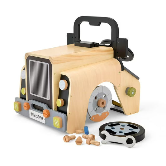 Wooden Car Mechanic Playset