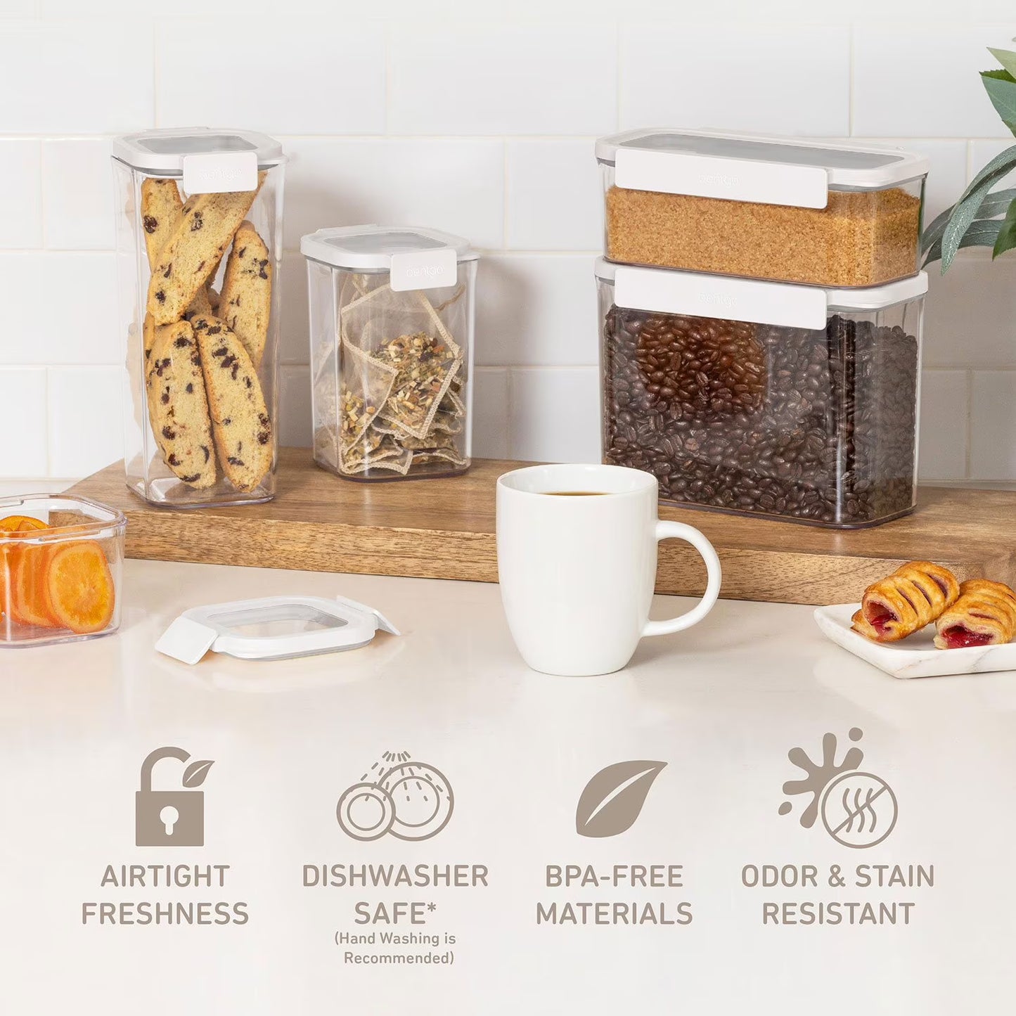 10-Piece Pantry Airtight Dry Food Storage Containers