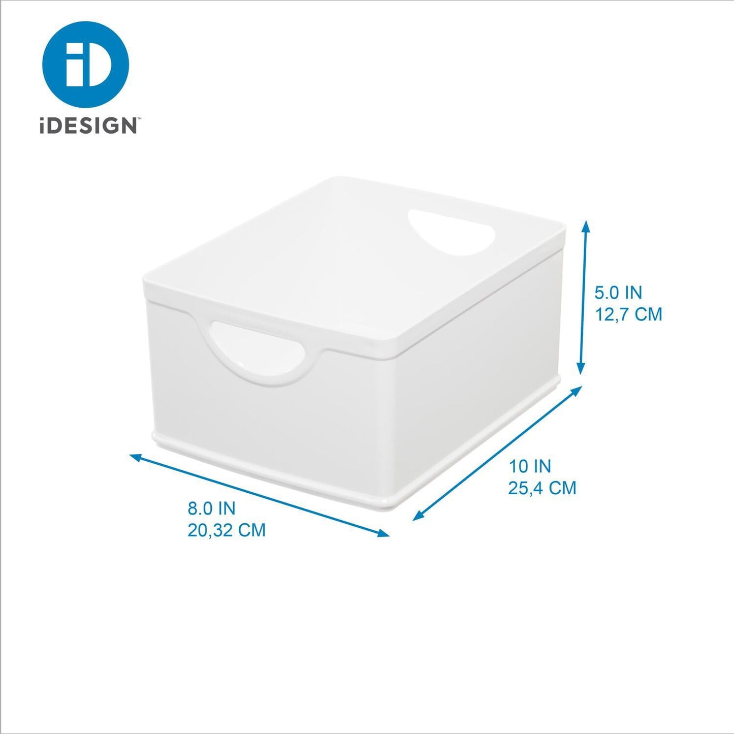 iDesign 9-Piece Recycled White Stacking Kitchen and Pantry Storage Set