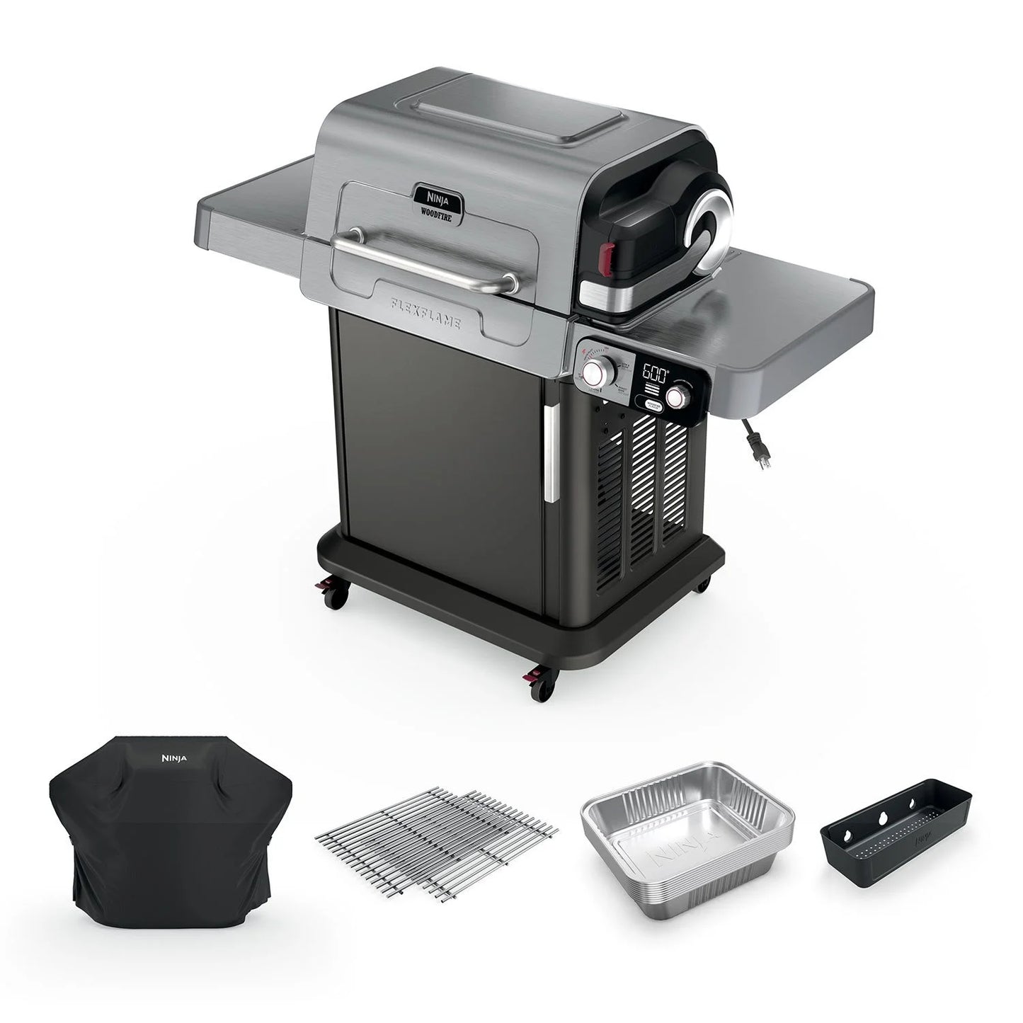 Propane Grill & Smoker Outdoor Cooking System 5-in-1