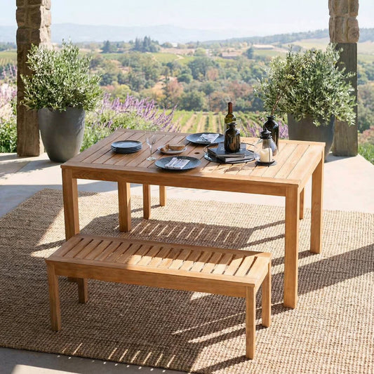 Sonoma Teak Outdoor Dining Patio Set, 3pc