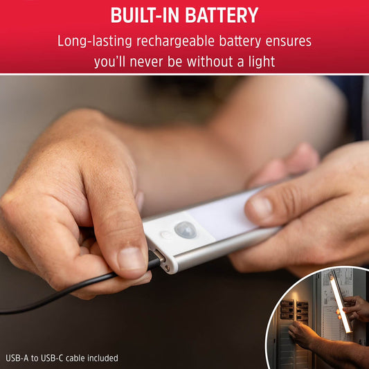 Magnetic LED Rechargeable Light Bar, 2 Pack