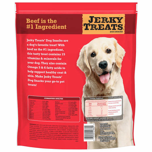 Jerky Treats American Beef Dog Snacks 60 oz, 2-count