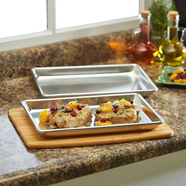 1/4-Size Aluminum Baking Sheet 2 pack