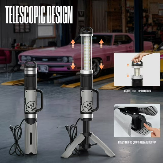 Corded 10000 Lumen LED Plug In Tripod Work Light