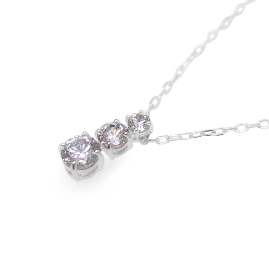 Round Cut White Crystal Stilla Attract Pendant Necklace