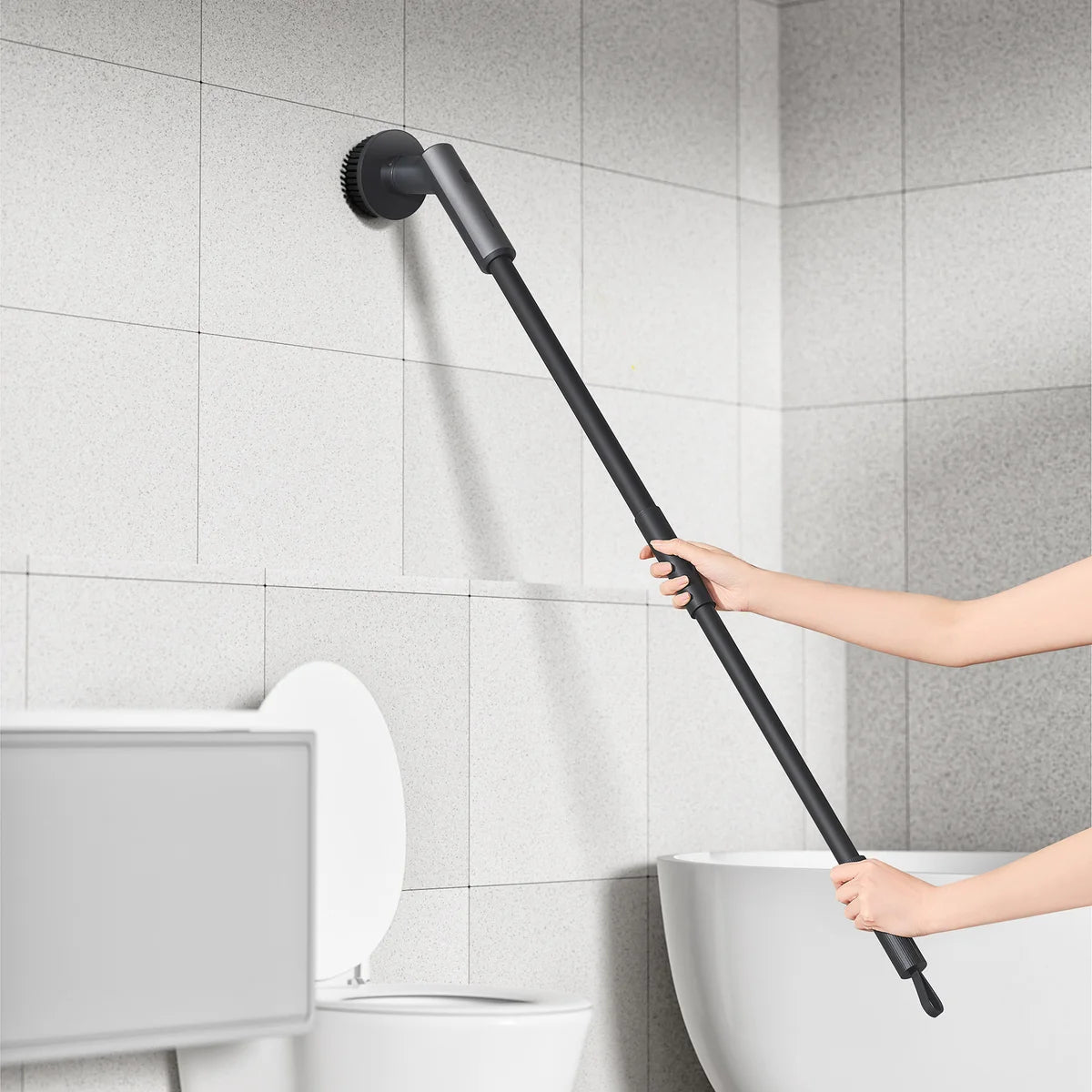 Cordless Spin Scrubber , 2.5 N·M torque, six brush heads, IPX7 rated - HOTO