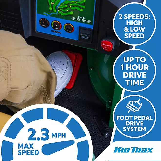 12V Golf Cart Battery Powered Ride-On - Flybar Kid Trax