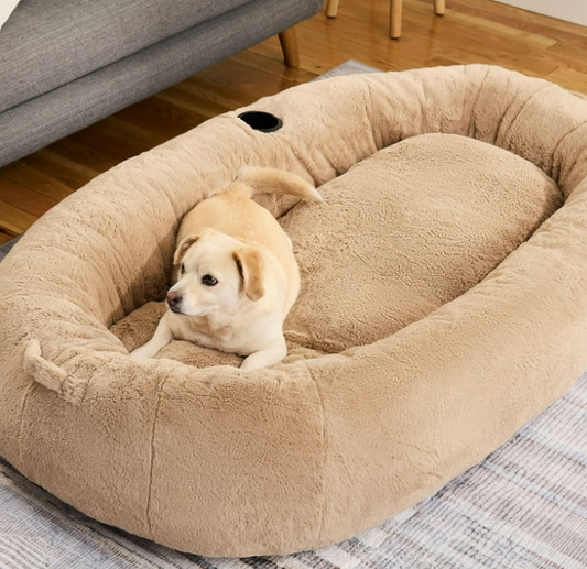 Oversized Plush Human Dog Bed