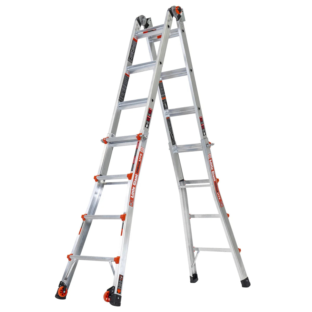 Ladder with Tip & Glide Wheels - 1 Little Giant MegaLite 17