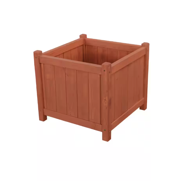 18 in. Square Cedar Planter Box