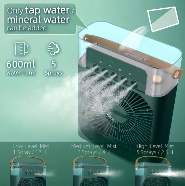 Portable Air Conditioner Fan Desk Fan